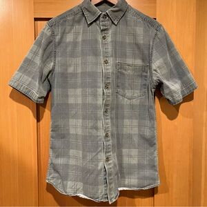 Mossimo Washed Plaid Button Down - Small